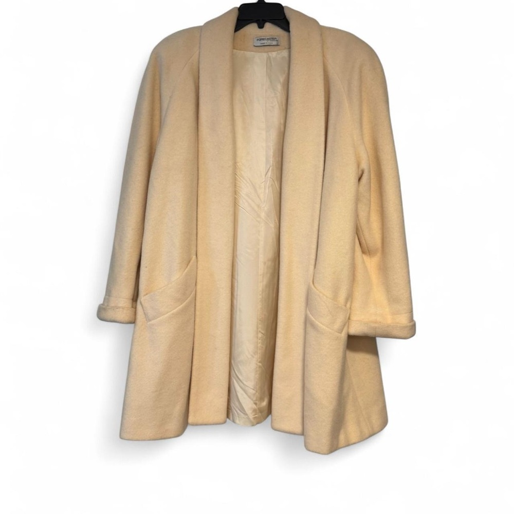 Vintage Forecaster of Boston Cream Wool Coat USA Made Union Tag
